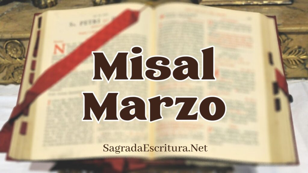 Misal Marzo 2024 Liturgia de la Misa Sagrada Escritura